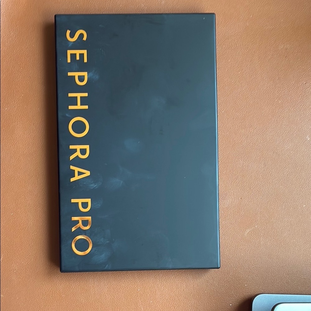 Sephora Pro Palette in Black with Orange Text